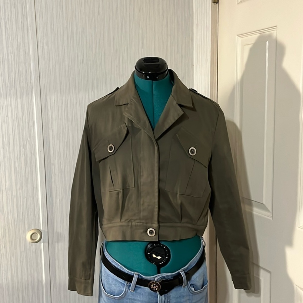 Olive Green Women's Jean Jacket